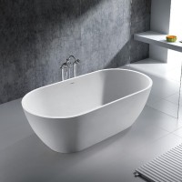 18080110UM Ванна Laguna штучний камінь з сифоном 180x80 см, біла матова (1 сорт) Devit фото 2