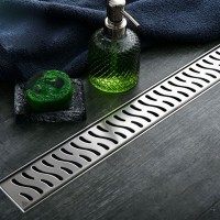 CH 650 HN 1 Душовий канал 650мм з матовою решіткою Гармонія з кромкою із нержавіючої сталі (1 сорт) MCH фото 2