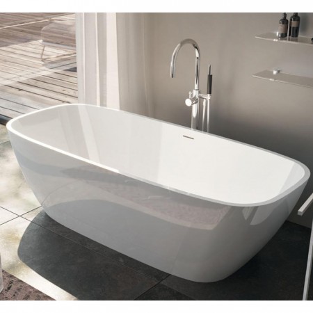 V297BO/V2970XBO800S BRIO Ванна   із штучного каменю 170 x 72 x 55h, тонкий борт,білий матовий (1 сор TREESSE