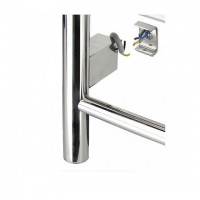 3.0.0900.0.P Комплект прихованого підключення мереж.дроту для круглого стояка, полір.нерж. (може бут Mario фото 1