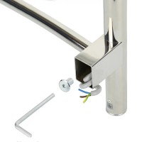 3.0.0900.0.P Комплект прихованого підключення мереж.дроту для круглого стояка, полір.нерж. (може бут Mario фото 4