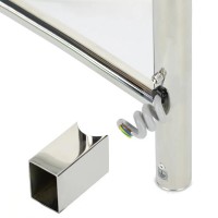 3.0.0900.0.P Комплект прихованого підключення мереж.дроту для круглого стояка, полір.нерж. (може бут Mario фото 3