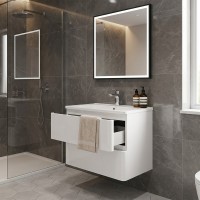 7680 АКЦЕНТ Тумба підвісна з раковиною-70 Альфа (1 сорт) Аква Родос фото 2