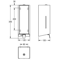 EXOS618W EXOS Дозатор рідкого мила (1 сорт) KWC/FRANKE фото 2