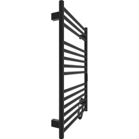 6.1.0302.06.BM Рушникосушка ел. HF Greenwich 770х530 чорний мат, в комплекті з прих.підкл (1 сорт) Hygge Family фото 1