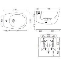 004 278 013 MILK Біде підвісне, колір антрацит мат (1 сорт) NIC Design фото 2