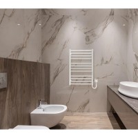 6.1.0402.06.WM Рушникосушка ел. HF Derby 770х530 білий мат, в комплекті з прих.підкл (1 сорт) Hygge Family фото 5