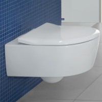 5656RS01 AVENTO Унітаз підвісний DirectFlush з кришкою QuickRelease/SoftClosing, White Alpin (1 сорт VILLEROY  BOCH фото 4