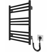 6.1.0300.06.BM Рушникосушка ел. HF Greenwich 570x430 чорний мат, в комплекті з прих.підкл (1 сорт) Hygge Family фото 5