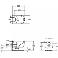 4010511 DO IT Підвісний безобідковий унітаз з кришкою soft-close, Vortex Flush, білий глянець (1 сор Devit фото 4