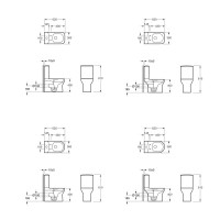 3710020 FRAME Компакт з кришкою soft-close безобідковий, Vortex Flush, білий (1 сорт) Devit фото 1