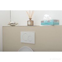 115.770.11.5 Sigma01 round Клавіша змиву, подвійний змив, колір білий глянець (1 сорт) Geberit фото 2