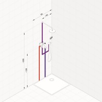 386710576 Kludi Bozz Душова система, хром (1 сорт) Kludi фото 1