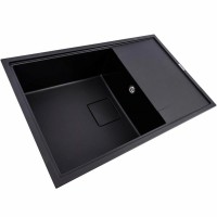 7850 GALANS  Кухонна мийка гранітна 780*500*200, чорна матова (1 сорт) Valeso фото 1