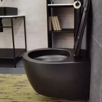 3020155B ACQUA NEW Унітаз підвісний безобідковий без кришки, чорний матовий (1 сорт) Devit