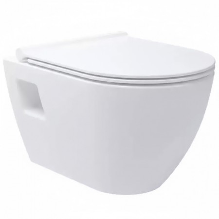 3320147 PROJECT NEW Унітаз підвісний без кришки soft-close, білий глянець (1 сорт) Primera