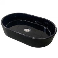 Умивальник BESTE колір чорний, 540x350 без отв. для змішувача та переливу (1 сорт) ADAMANT фото 1