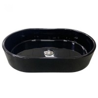 Умивальник BESTE колір чорний, 540x350 без отв. для змішувача та переливу (1 сорт) ADAMANT фото 2