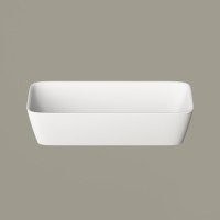 IQUAON/00 Раковина QUADRO ON з литого (штучного) каменю, колір білий глянець (1 сорт) PAA фото 2