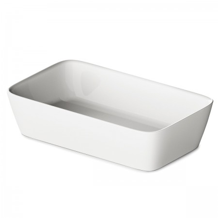 IQUAON/00 Раковина QUADRO ON з литого (штучного) каменю, колір білий глянець (1 сорт) PAA