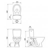 K681-062 Компакт 903 MILOS KA010 3/6л з кришкою поліпропілен, гор.випуск (1 сорт) MITO фото 2