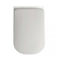 5191 01 Tribeca Кришка для унітазу SLIM quick-fix, soft-close, петлі хром, білий (1 сорт) Kerasan