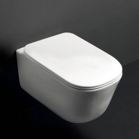 5191 01 Tribeca Кришка для унітазу SLIM quick-fix, soft-close, петлі хром, білий (1 сорт) Kerasan фото 2