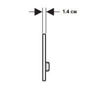 115.788.JX.2 Sigma50 Клавіша з подвійним змивом, колір хром, декоративне оздоблення чорний горіх (1  Geberit фото 2