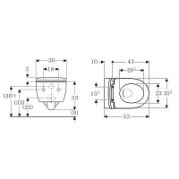 503.226.01.1 Smyle Round Комплект підвісного унітазу воронкоподібний, закрита форма, Rimfree, із кри Geberit промо фото 2