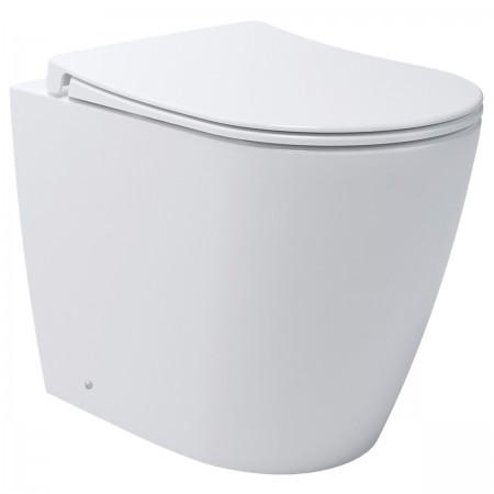4020520 DO IT Унітаз підлоговий, безобідковий з кришкою soft-close, білий глянець (1 сорт) Devit