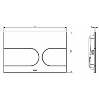 MB177EM#S TOTO Клавіша для NEOREST WX1/WX2, хром (1 сорт) TOTO фото 2