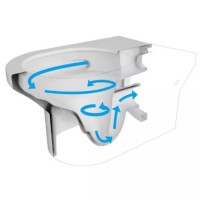 4010511 DO IT Підвісний безобідковий унітаз з кришкою soft-close, Vortex Flush, білий глянець (1 сор Devit фото 3