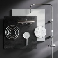 F0785A400 X-Joy, F0785A400  X-Joy, душ.система:  зм-ач д/душу з термостатом, душ.штанга,верхній душ  AM.PM фото 2