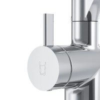 F8F07802 Func, Змішувач для кухні з каналом для питної води і гнучким виливом, хром,чорн (1 сорт) AM.PM фото 5