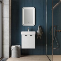 484050W Flow Тумба 50 з умивальником та ручками, білий матовий (1 сорт) Devit фото 9