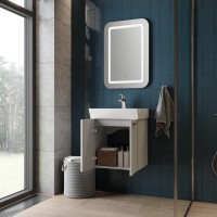 484050W Flow Тумба 50 з умивальником та ручками, білий матовий (1 сорт) Devit фото 10