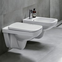 501.961.00.1 Selnova Square Комплект підвісного унітазу воронкоподібний, 53см, прямокутний, Rimfree, Geberit промо