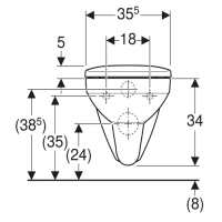 501.961.00.1 Selnova Square Комплект підвісного унітазу воронкоподібний, 53см, прямокутний, Rimfree, Geberit промо фото 3