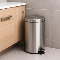 GW06 02 04 01 Відро д/сміття 5л, хром мат. (1 сорт) GENWEC фото 3