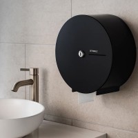 GW03 02 04 03 Jumbo Тримач д/паперу, нержавіюча сталь, чорний (1 сорт) GENWEC фото 2