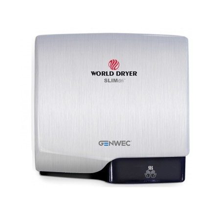 GW01 03 04 01 SLIMDRI Сушарка для рук, нержавіюча сталь брашована (1 сорт) GENWEC
