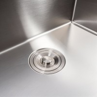 60*45 Handmade Кухонна мийка сифон, дозатор, кріплення (товщина 3,0/1,5), нержавійка (1 сорт) Valeso фото 3