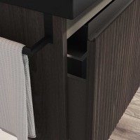 131789+131799  Тумба VORA 80  1 ящ,  зі стільницею,  WALNUT NOTE (1 сорт) ROYO фото 2