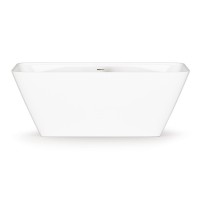 VAQUA/00 QUADRO Ванна окремостояча 159х70 см з литого (штучного) каменю, з інтегрованим сифоном, кол PAA