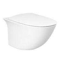 SENWC1446AWHA+SENSC3901WH RAK SENSATION Унітаз підвісний безобідковий з кришкою, білий 52см (1 сорт) RAK Ceramics фото 2