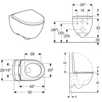 502.939.00.1 Modo Комплект підвісного унітазу, закруглена форма, без обідка, прих.кріплення, з кришк Geberit промо фото 2