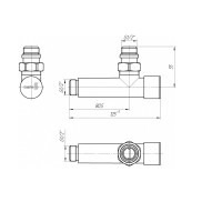 4.0.0101.55.P К-кт кутових кранів, круглий корпус, колір хром (1 сорт) Mario фото 1