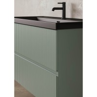 131775+126225  Тумба VORA 100 2  ящ, +   раковина біла ENZO,   MINERAL GREEN (1 сорт) ROYO фото 4