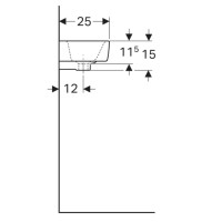 501.518.00.7 Selnova Compact Раковина зі скороченим вилітом 40см, отвір для змішувача зліва, з перел Geberit фото 4