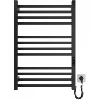 6.1.0102.06.BM Рушникосушка ел. HF London 770х530 чорний мат, в комплекті з прих.підкл (1 сорт) Hygge Family фото 2